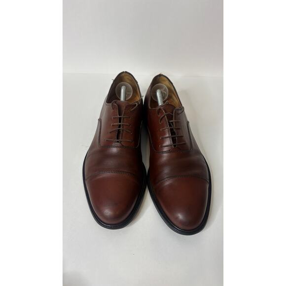 Salvatore Ferragamo - Cognac Brown Leather Oxford Dress Shoes size 10.5 main image 7
